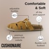 CUSHIONAIRE Benson Women’s Fisherman Clog – Suede Slip-On Sandal with Adjustable Buckle & Contoured Cork Footbed - 3 of 4