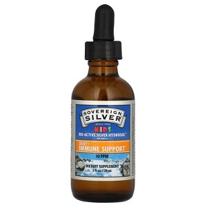 Sovereign Silver Kids Bio-Active Silver Hydrosol, Daily + Immune Support, Ages 4+, 10 PPM, 2 fl oz (59 ml) - 1 of 3
