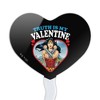 Wonder Woman Truth is my Valentine Heart Love Cupcake Picks Toppers Decoration Set of 6 - 2 of 4