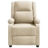 vidaXL Massage Chair Cream Fabric - image 3 of 4