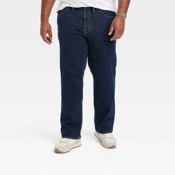 Liberty Blues Men's Big & Tall Flannel-Lined Side-Elastic Jeans - Big - 60  29, Stonewash Blue