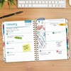 HARDCOVER 2026 Planner, 8.5"x11": 14 Months (Nov 2025-Dec 2026), Daily/Weekly/Monthly,  Bookmark, Pocket Folder w Sticky Notes (Colorful Botanicals) - 3 of 4