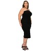 L I V D Women's Sienna Tie Neck Rib Dress - 2 of 3