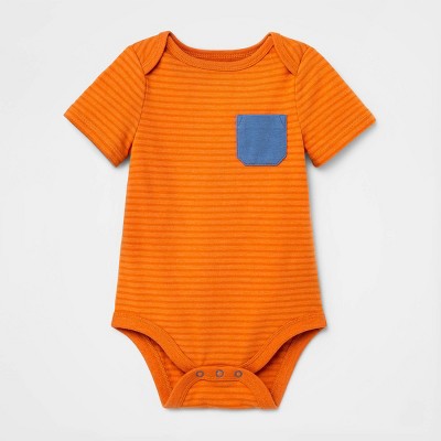Image of Baby Boys' Pocket Bodysuit - Cat & Jack™ Rust 6-9M