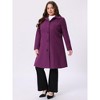 Agnes Orinda Women's Plus Size Winter Single Breasted Outfits Utility Belted Fashion Overcoats - 3 of 4