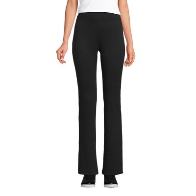 Lands' End Women's High Rise Serious Sweats Fleece Lined Pocket Bootcut Pants
