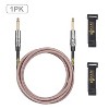 Clef Audio Labs Instrument Guitar Cable, 10ft -1/4 inch TS Straight to Straight Electric bass Guitar AMP Cord, 22AWG  Copper Braided Jacket - 2 of 4