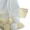 Martin Sports Laundry/Equipment Bag, 15" x 20", White, Pack of 3 - 3 of 3