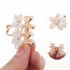 Unique Bargains Fashion Double Flower Hair Clips Hairdo Clip 1 Pc - 2 of 4