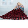 PAVILIA Chenille Throw Blanket with Woven Knitted Tassel Fringe for Couch, Living Room Decor and Bed - 4 of 4