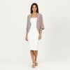 Anna-Kaci Women's Open Knit Shrug Cardigan with Delicate Textured Pattern and Lightweight Drape for Everyday Tops - 3 of 4