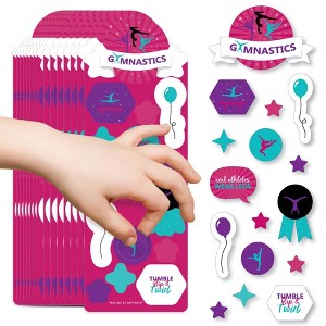 Big Dot of Happiness Tumble, Flip and Twirl - Gymnastics - Gymnast Birthday Party Favor Kids Stickers - 16 Sheets - 256 Stickers - 1 of 4