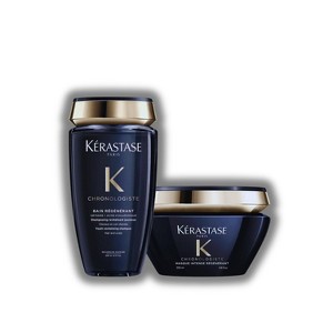 Kerastase Chronologiste Youth-Revitalizing Hair Care Duo - Mask (6.76 oz) and Shampoo (8.5 oz) - Your Hair's Ultimate Time-Defying Renewal. - 1 of 3