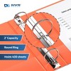 Davis Group 6pk 2" Premium Economy Round Ring Binders Orange: Hard Cover, 400 Sheet Capacity, 2 Pockets, Polypropylene - 3 of 4