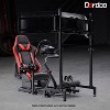 Dardoo Racing Simulation Cockpit With Adjustable Red Seat And Triple Monitor Stand Fits For Logitech G923 920 Thrustmaster T248 PS/XBox. - 2 of 4