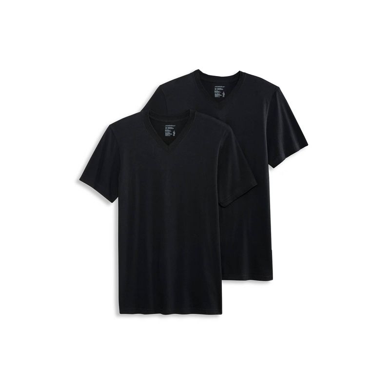 Jockey Men's Made in America 100% Cotton V-Neck T-Shirt - 2 Pac, 1 of 4