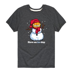 Boys' - Garfield - Have An Ice Day Short Sleeve Graphic T-Shirt - 1 of 4