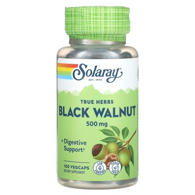 Solaray True Herbs, Black Walnut , 500 mg , 100 VegCaps
