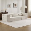 Whisen Modern Compression Loveseat, Convertible Floor Sofa Bed,DIY Boneless Modular Sectional Couch, No Assembly Required - 2 of 4