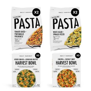Daily Harvest - Lunch + Dinner Favorites - Frozen Organic Harvest Bowls, Pasta, Gluten-Free, Vegan, Easy to Prep (10 count) - 1 of 4