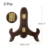 Unique Bargains Wooden Rotatable Foldable Book Decorative Easels or Stands 2 Pcs - 2 of 4