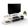 Sapphtopaz TV Stand for TVs Up to 60" with Open Storage Shelves TV Entertainment Center with Metal Cords, TV Console for Living Room - 2 of 4