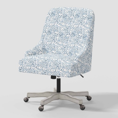 Skyline Furniture Grayson Office Chair Voysey Vine Powder Blue