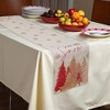 Unique Bargains Christmas Table Runner Gold Tone-Trimmed Christmas Tree Linen 72"x13" 1 Pc - 2 of 4