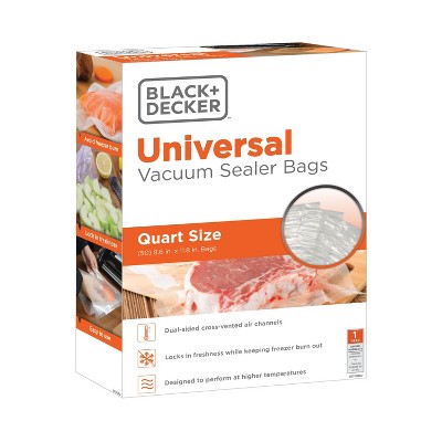 BLACK+DECKER 50ct 8" X 12" Vacuum Sealer Bags