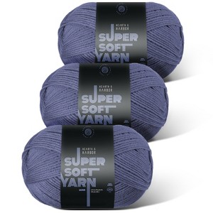 Hearth & Harbor Acrylic Yarn for Crocheting & Knitting - Soft Yarn for Crocheting, 370 Yards Knitting Yarn, Medium Worsted Weight Yarn 4 - 1 of 4