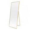 PAGED Rectangle Full Length Mirror,Leaning Floor Full Body Mirror with Metal Frame,Wall Mounted Mirror Suitable for Cloakroom - 3 of 4