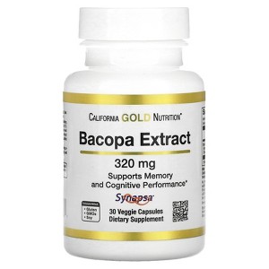 California Gold Nutrition Bacopa Extract, 320 mg, 30 Veggie Capsules - 1 of 4