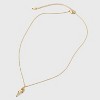 14K Gold Plated Rose Pendant Necklace - A New Day™: Brass, Cubic Zirconia, 16" Length, Lobster Claw Clasp - 3 of 4