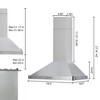 Range Hood 30 Inch, Stainless Steel Wall Mount Kitchen Vent Hood with Baffle Filter - 4 of 4