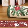 Christmas Runner Rug – Non-Slip Washable Christmas Trees & Santa, Soft Low Pile Foldable Mat for Hallway, Entryway, Bedroom - 4 of 4