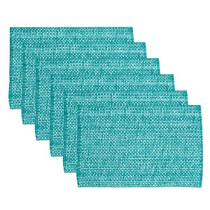 Two Tone Cotton Woven 13x19 Placemat Sets by Sweet Home Collection® - 1 of 4