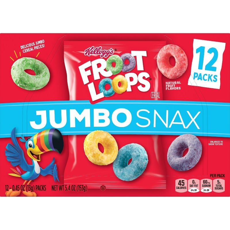 Kellogg&#39;s Snax Froot Loops Jumbo Caddy Cereal - 5.4oz, 4 of 15