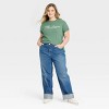 Women's Fifth Avenue Manhattan Short Sleeve Graphic T-Shirt - Green - 3 of 3