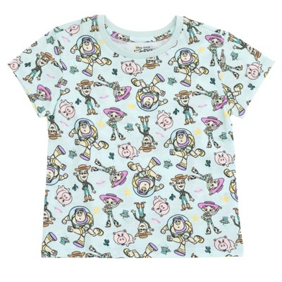Disney Toy Story Big Girls 2 Pack T-Shirts Beige / Pale Aqua 10-12 — фото 4