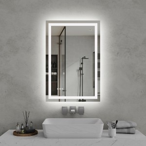 JUJABU Bathroom Vanity Mirror with 3 Light Colors, Anti-Fog, Shatterproof, Waterproof - 1 of 4