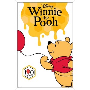 Trends International Disney Winnie the Pooh - 100th Anniversary Balloon Framed Wall Poster Prints - 1 of 4