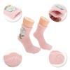 Unique Bargains Women's Comfortable Floral Sleep Cozy Socks 1 Pair - 3 of 4