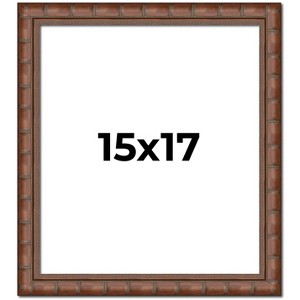 PosterPalooza | 15x17 Modern Bamboo Picture Frame, UV Acrylic, 5 Finishes - 1 of 4
