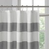 Sapphtopaz Waffle Weave Shower Curtain with 3M Water Repellent, Modern Stripe Design Fabric Shower Curtain for Bathroom, 72x72" Bathroom Decor - 3 of 4