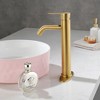 ChicFurnit Bathroom Sink Faucet Single Hole Design Single Handle for Modern Vanity Spaces, Gold, 17"*7.9"*2.6" - 2 of 4