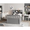 Platform Bed, Bed with Bookcase Headboard and Reversible Shelves, Storage Bed with 4 Storage Drawers, Wooden Frame Bed-Baofuwish - 3 of 4