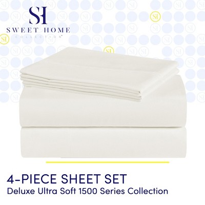 Ivory Twin Size Ultra Soft Microfiber Sheet Set