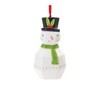 Santa and Snowman Ornament Set – Dolomite – 4.75–6 Inch Height, Indoor Holiday Decor, Set of 6 By Melrose - 3 of 4