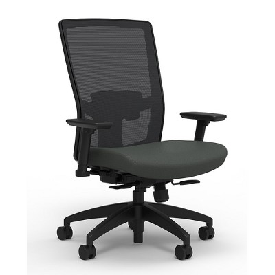 Staples Mesh/Fabric Task Chair Adjustable Lumbar Synchro Seat Slide 2D Arms 51973
