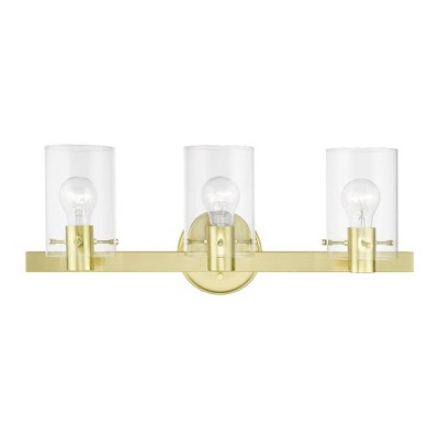 Livex Lighting Munich 3 - Light Vanity in  Satin Brass